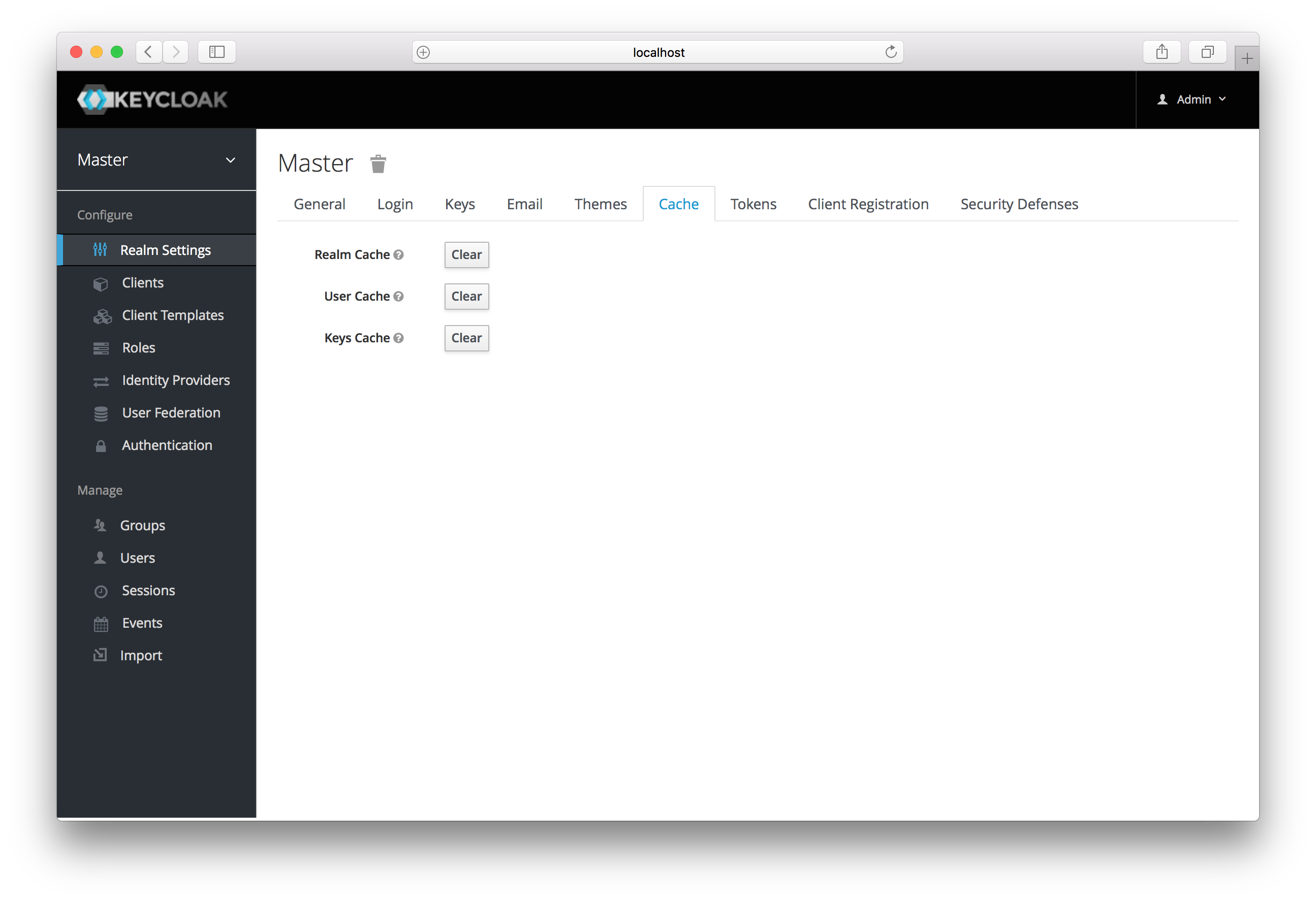 Cache user libraries. Keycloak программа. Master-admin. User settings. Master config.